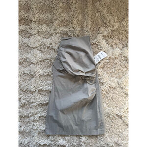 NWT Women's ZARA Gray Ruched Mini Dress M